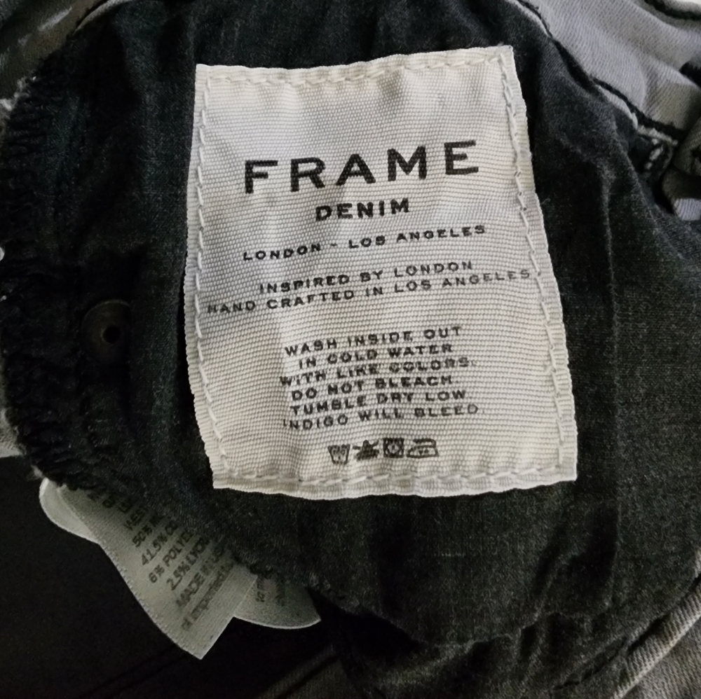 Frame  gray skinny jeans  size 27 - Picture 4 of 9